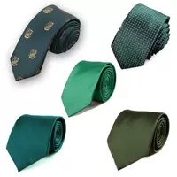 Зеленый универсальный галстук для отдыха, в корейском стиле, 5/6/8см, с вышивкой