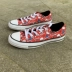 Converse Hello kitty chung giày vải trắng cao 164629C 163913C - Plimsolls giày le coq sportif Plimsolls