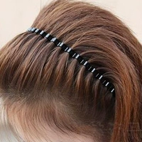 Черный волнистый ободок, шпильки для волос, аксессуар для волос, стик для волос, заколка для волос, 5 шт