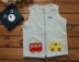 Nhật Bản Baby Cotton Terry Vest Trẻ sơ sinh Trẻ sơ sinh Bông tinh khiết Eo Vai Chàng trai Trẻ em Cotton Vest - Áo ghi lê Áo ghi lê