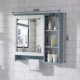 Tủ gương phòng tắm treo tường hộp gương với giá đỡ nhà vệ sinh tủ quần áo gương không thấm nước lưu trữ tủ lưu trữ phòng tắm