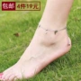 Vòng chân nữ Hàn Quốc phiên bản s925 sterling bạc thời trang đơn giản món quà cá tính chuông tươi chân vòng Sen đồ trang sức vòng chân lắc chân nam