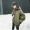 Quần áo bông nữ phần dài máy bay ném bom áo khoác lỏng 2018 mùa đông mới bông áo khoác Hàn Quốc phiên bản của phần mỏng của áo gió 楽 áo lông vũ dáng dài uniqlo