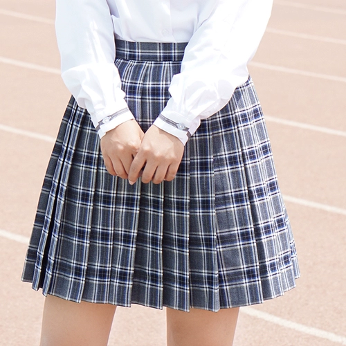 Милая японская студенческая юбка в складку, форма для школьников, мини-юбка, высокая талия