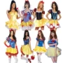 COSPLAY Snow White Dress Người lớn Halloween Trang phục hóa trang Disney Váy trắng tuyết - Cosplay đồ cosplay kimetsu yaiba