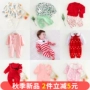 Quần áo sơ sinh mùa xuân và mùa thu cho bé sơ sinh cotton bé gái Xiêm quần áo 6 bé dài tay phù hợp 0-3 tháng quần áo trẻ em cao cấp