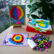 Mao mao bóng tay- dán bức tranh tự làm mẫu giáo nghệ thuật và vật liệu thủ công sáng tạo giáo dục sớm đồ chơi ba chiều bức tranh nghệ thuật sản xuất