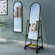 Gương mặc quần áo gương tường đơn giản ba chiều nhà vườn gió hiện đại tự dính cửa hàng quần áo di động Jane - Gương