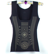 Yan Yan 7883 traceless ion âm khắc caffeine bụng corset sau sinh tourmaline sức khỏe quần áo phần mỏng