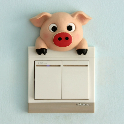 Современный и минималистичный переключатель, высококлассный трехмерный креативный модный защитный чехол на стену, простой и элегантный дизайн