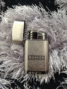 Thương hiệu cũ Lonson retro nam nhẹ hơn kim loại quý RONSON mở lửa có thể được bơm lại