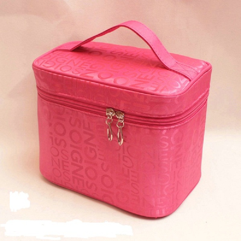 Alphabet Rose LargeVertical section high-capacity portable letter Cosmetic Bag turn box Foldable Cosmetic Bag Cosmetics Storage bag