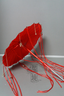 taobao agent Props [Yin Butterfly Red Umbrella] BJD photo accessories 4 points and 3 points Uncle ancient costume long rod art official blessing Hua City