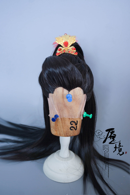 taobao agent Styling wig [Zhang Ruohuan Yu Emperor] 3 -point Uncle BJD Kyushu Sky City Fengtianyi Hand Hook Beauty Customization