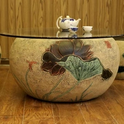 0 ban công phòng khách nghệ thuật bể cá mới đồ nội thất Trung Quốc bàn cà phê phòng khách sáng tạo một số loại vườn bàn trà-sen