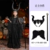 tranh halloween đơn giản Halloween Trẻ Em Trang Phục Cosplay Maleficent Phù Thủy Mẫu Giáo Trình Diễn Trang Phục Cô Gái Phù Thủy Đầm tranh halloween Trang phục haloween