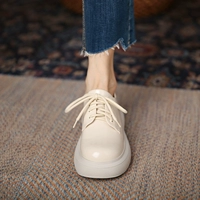 Летние универсальные туфли на платформе в английском стиле для кожаной обуви, из натуральной кожи, 2022