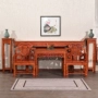 Ganoderma lucidum Ghế Taishi Zhongtang bộ sáu mảnh Vỏ gỗ nguyên khối Bàn cổ Trung Quốc cho Đài Loan Tám bàn bất tử B & B bàn ghế - Bàn / Bàn mẫu bàn ghế gỗ tân cổ điển
