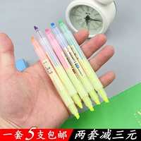 Флуоресцентный ноутбук для школьников, многоцветная цифровая ручка, двухцветный маркер