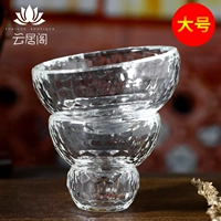 Тибетская буддийская хрустальная водопроводная чаша для стекла для чаши для чаши Прозрачная и утолщающая Семь Конфеделров Плохое водоснабжение Священное водяное чашка перед Буддой