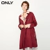 CHỈ dài tay áo điều chỉnh đôi ngực placket rắn màu áo gió nữ-116336507 Trench Coat