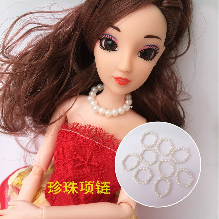 Dress Up Bara Búp bê Trung Quốc Phổ biến Ngọc trai Trang sức Vòng cổ Phụ kiện Trẻ em Cô gái Chơi Đồ chơi Nhà - Búp bê / Phụ kiện