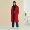 Taiping chim lông hai mặt của phụ nữ trong chiếc áo khoác len dài nữ mùa thu và mùa đông 18 ve áo mới màu đỏ mỏng - Trung bình và dài Coat