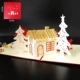 Рождественский снежный дом 15*15см