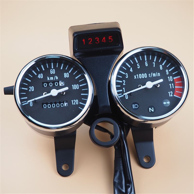 đồng hồ wave s100 Thích hợp cho Qingqi GN125 xe máy bảng điều khiển lắp ráp Suzuki Prince đa năng đo dặm máy đo tốc độ phụ kiện đồng hồ công tơ mét xe máy công tơ mét xe wave