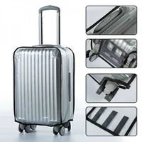 Xe đẩy trong suốt trường hợp bảo vệ bìa túi du lịch bụi che 20 24 28 30 inch trường hợp hành lý dày chịu mài mòn vali