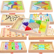 Bay cờ trẻ em của cờ vua đồ chơi giáo dục cha mẹ và con đa chức năng trò chơi máy tính để bàn người lớn cờ vua backgammon checkers