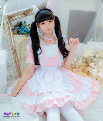 taobao agent Fuchsia cute small princess costume, dress, Lolita style, cosplay