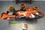 Gỗ hồng mộc khắc rễ trà bàn gỗ rắn gốc bàn cà phê 0813 pin 160-60-65 - Các món ăn khao khát gốc
