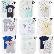 Spot H & M Chính hãng Counter Kids 18 Summer Men and Women Baby Cartoon Short Short Jumpsuits Jumpsuit 2