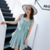 Thời trang KY 2019 hè mới dành cho nữ diện váy tua rua xinh xắn và đáng yêu - Váy eo cao 	váy dây rút eo	 Váy eo cao