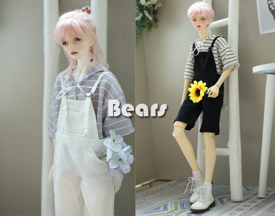 taobao agent ◆ Bears ◆ BJD baby clothing A373 black and white two -color strap in the pants simple and cute department 1/4 & 1/3 & uncle