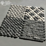 Серый черный каменный мозаика натуральная культура Ши Сюангань Ванная ТВ Бар верблюж