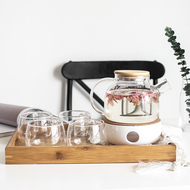 Chống cháy nổ nhiệt độ cao thủy tinh nước lạnh chai công suất lớn chai nước hoa ấm trà buổi chiều trà bộ hoa ấm trà bộ