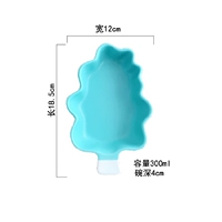 Маленькая фарфоровая миска в форме дерева (синяя)