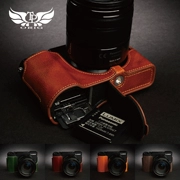 Bao da Đài Loan TP Panasonic GX9 nửa bộ máy ảnh GX7 Mark III M3 cơ sở túi da bò thủ công - Phụ kiện máy ảnh kỹ thuật số