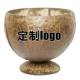 Коричневая кокосовая чашка 700-800 мл логотипа