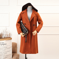 A1812 chống mùa bán mùa đông ánh sáng sang trọng Albaka dài hai mặt cashmere alpaca coat áo len áo khoác nữ form rộng