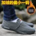 Giày Vải Nam Cổ Bắc Kinh Giày Vải Thoáng Khí Khử Mùi Lười Bố Giày Tất Nam Giày Thể Thao Nỉ Plimsolls