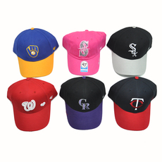 Товары с бейсбольной атрибутикой 美国 47少年儿童纯棉遮阳弯檐棒球帽mlb大联盟多个球队洋基ny