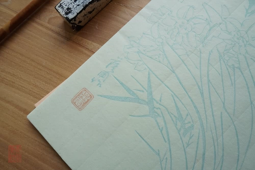 Qingyun Bi Club Xinyin Polyn Flower Notes Duo Yunxuan Wood Edition Watermark Dark Eight Element Newspletter Xuan Paper 2013 Печать в 2013 году