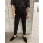 Thắt lưng ba màu hè hè 2019 với quần ống suông thẳng chín quần Quần âu Hàn Quốc xu hướng quần 9 điểm - Quần mỏng quần ngố nam
