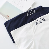 Японская милая летняя одежда, универсальный жакет, шарф, футболка с коротким рукавом для школьников, круглый воротник
