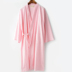 Áo ngủ cotton nightdress nữ mùa xuân và mùa hè mùa hè cotton đồ ngủ Nhật Bản solid color kimono áo choàng tắm quần áo hấp dịch vụ nhà Night Robe