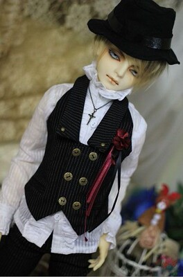 taobao agent M3 BJD baby clothes 4 points and 3 points HID uncle exploded the hot selling jazz four -point hat suit
