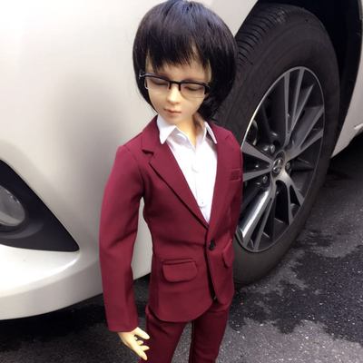 taobao agent M3 BJD baby clothes 4 points and 3 points HID uncle exploded casual wine red suit suit